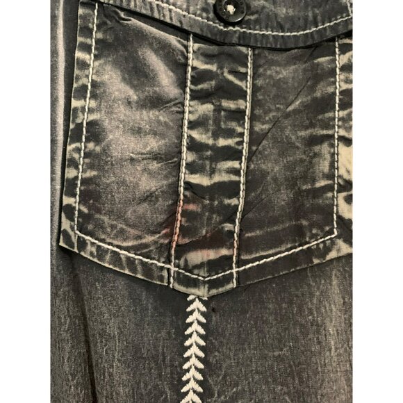 Roar Men's Embroidered Western Shirt XXL Long Sleeve Button Down Trabal - Picture 8 of 8